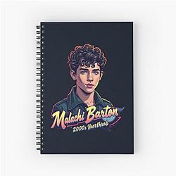 Malachi Barton 2000s Heartthrob Bootleg Tee Notebook