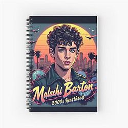 Malachi Barton 2000s Heartthrob Bootleg Tee Notebook