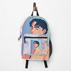 Malachi Barton Flat Backpack Illustration