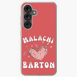 Malachi Barton Text Design Minimalist Fan Name Graphic Samsung Galaxy Soft Case