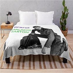 Malachi Barton Character Art - Unique Design for T-Shirts and Wall Decor Throw Blanket