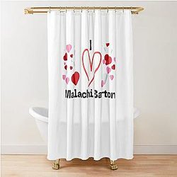 I Love Malachi Barton – Cute Disney Star Fan Art Shower Curtain for Kids Teens