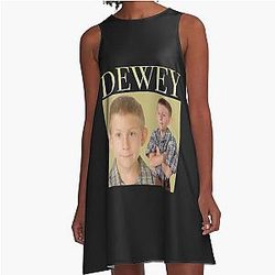 Dewey Malcolm dans la robe A-Line du milieu