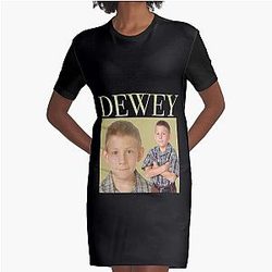 Cadeau de jour Dewey Malcolm 에서 선물 음악 팬 클래식 그래픽 T 셔츠 드레스