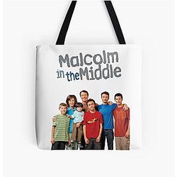 Malcolm in the Middle 모든 오버 프린트 토트 백