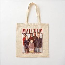 MIDDLE 코튼 토트 백에 MALCOLM