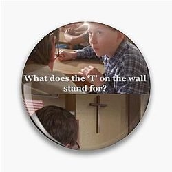 Malcolm in the Middle Dewey Ol' On The Wall Parody Funny Pin