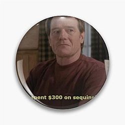 Malcolm in the Middle Hal Bryan Cranston Parody Funny Meme Breaking Bad Pin
