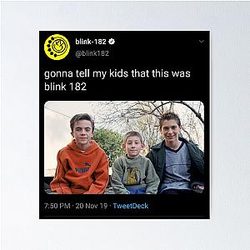 Malcolm in the Middle Bande de punk Shirt Parody Blink Poster