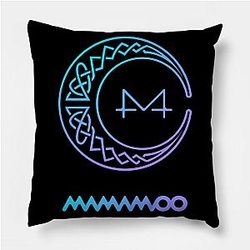 Mamamoo ピロー - Mamamoo ロゴの赤い月TP0708