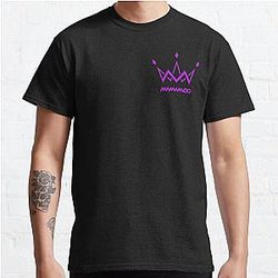Mamamoo Tシャツ - Kpop Mamamoo 紫色のロゴの古典的なTシャツRB0508