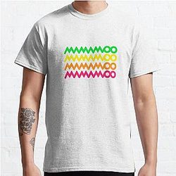 Mamamoo Tシャツ - マモオ モージカル ロゴの古典的なTシャツRB0508