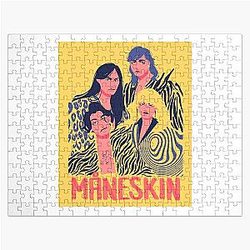 Maneskin Poster Long . Jigsaw Puzzle
