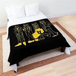 Yellow maneskin Comforter