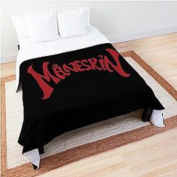 Maneskin red logo Comforter