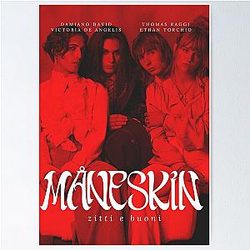 Maneskin "movie style poster" Poster