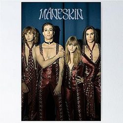 Måneskin Maneskin Italy Winners Eurovision Song Contest 2021 Poster