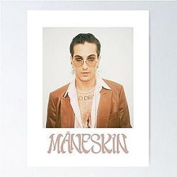 Damiano David Maneskin Poster