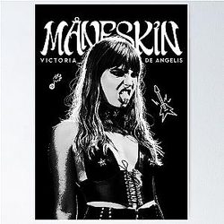 Maneskin Victoria De Angelis Poster