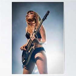 Victoria de angelis MANESKIN rock band Poster
