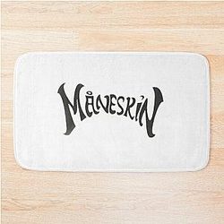Maneskin black logo Bath Mat