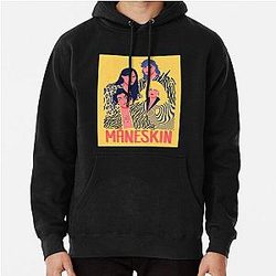 Maneskin Poster Long . Pullover Hoodie