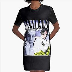 maneskin Graphic T-Shirt Dress