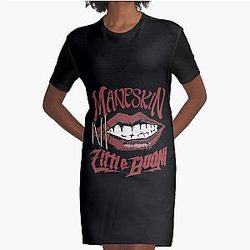 Maneskin Maneskin  Classic . Graphic T-Shirt Dress