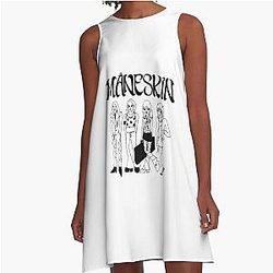 MANESKIN maneskin,måneskin A-Line Dress