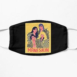 Maneskin Poster Long . Flat Mask