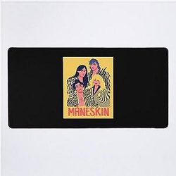 Maneskin Poster Long . Desk Mat