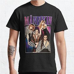 Maneskin Måneskin - Winners of Eurovision Song Contest 2021 Italy Zitti E Buoni Retro Vintage Classic T-Shirt