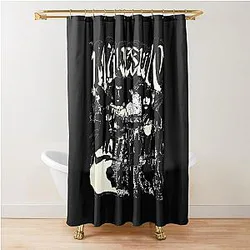 Maneskin Comic Art Band Poster Shower Curtain