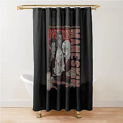 Maneskin Comic Art Band Poster Shower Curtain