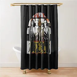 Maneskin Comic Art Band Poster Shower Curtain