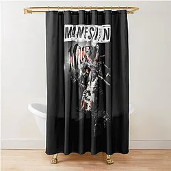 Maneskin Comic Art Band Poster Shower Curtain