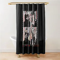 Maneskin Comic Art Band Poster Shower Curtain