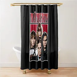 Maneskin Comic Art Band Poster Shower Curtain