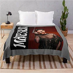 Damiano David Maneskin Throw Blanket