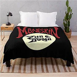 Måneskin Fan Art & Merch Zitti Buoni Throw Blanket