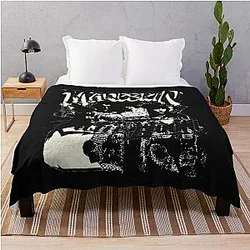 Maneskin Comic Band Poster Throw Blanket