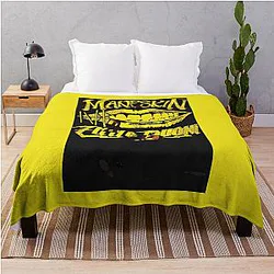 Maneskin Comic Band Poster Throw Blanket