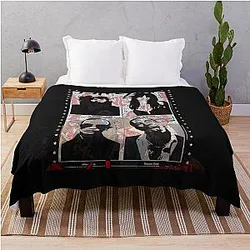 Maneskin Comic Art Band Poster Throw Blanket