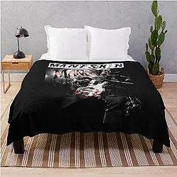 Maneskin Comic Band Poster Throw Blanket