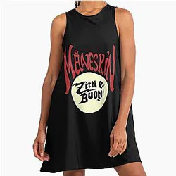 Måneskin Fan Art & Merch Zitti Buoni A-Line Dress