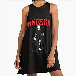 Maneskin Band Stylish Retro A-Line Dress