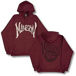Hot! Zitti e Buoni Pullover Bordeaux   Maneskin Hoodies