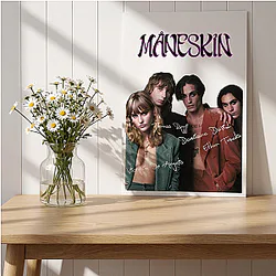 Signature Member Name Maneskin Posters