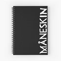 Maneskin Logo Spiral Notebook