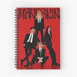 Maneskin Comic Art Band Poster